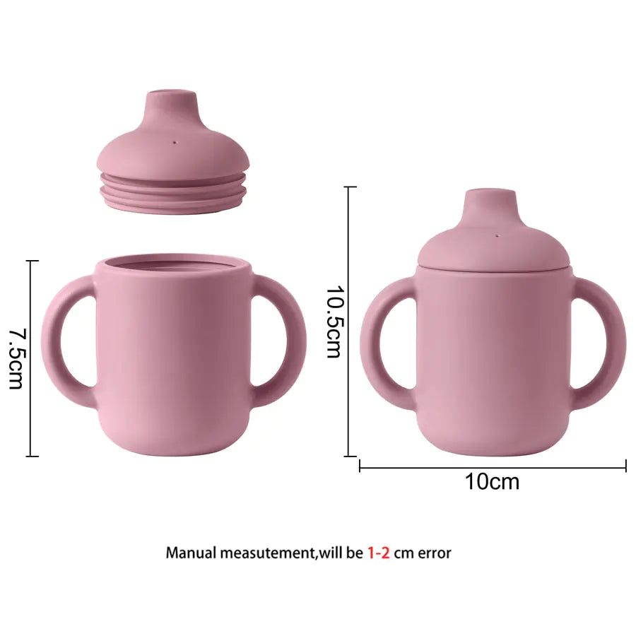 Portable Baby Feeding Cup – Spill-Proof, Ergonomic Design for Easy Mealtime