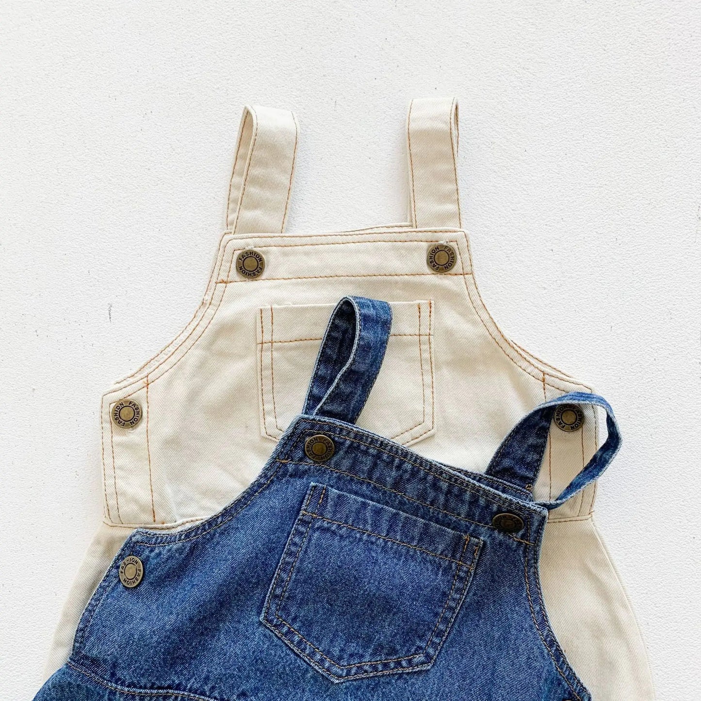 Baby Stylish Denim Triangle Overalls for Boys/Girls