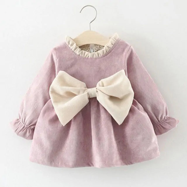 Charming Baby Dress with Bow Detail