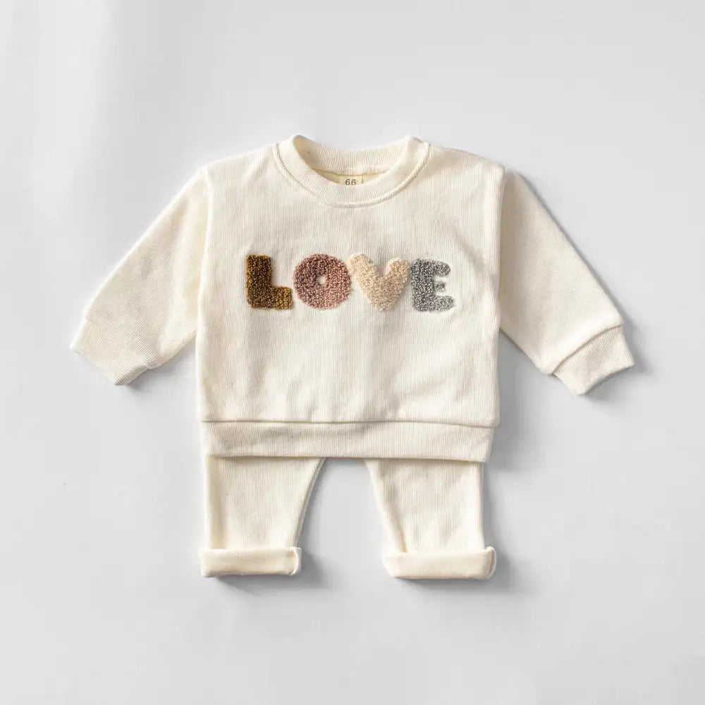 100% Organic Cotton Unisex 2-Piece Set - Cozy & Stylish for Spring & Autumn