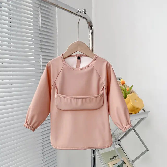 Cute Toddler Long Sleeve Waterproof Bib Apron