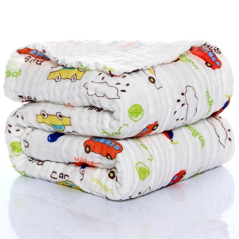 Organic Baby Muslin Swaddle Blanket – Soft, Comfortable, and Chemical-Free - Size 105x105cm