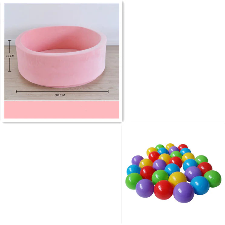 Premium Kids Ball Pit with Soft Velvet and Memory Foam