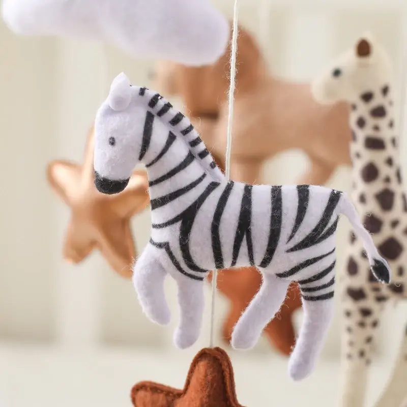 Crib Mobile Bed Bell with Calming Melodies and Rotating Characters