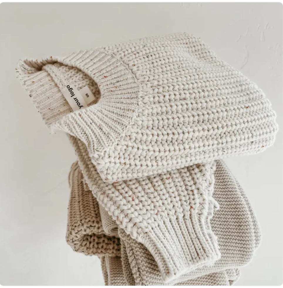 Cozy Baby Long Sleeve Pullover Sweater – Soft and Stylish for Cooler Days