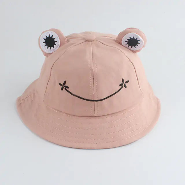 Frog Bucket Hat – Cute Cartoon Design, Lightweight Cotton, Sun Protection