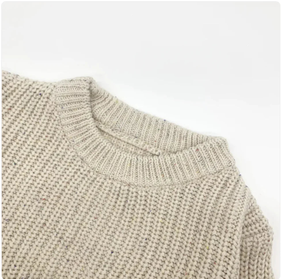 Cozy Baby Long Sleeve Pullover Sweater – Soft and Stylish for Cooler Days