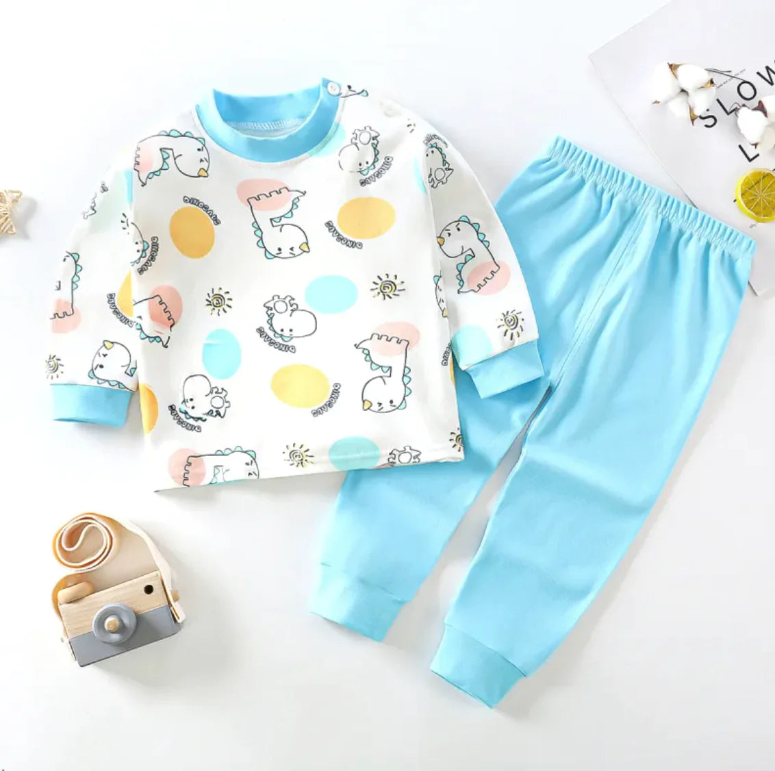 Cozy Cotton Long Johns Set – Soft, Warm & Stylish for Kids