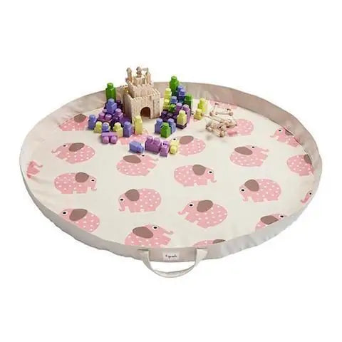 3 Sprouts Play Mat Bag with Drawstring Closure