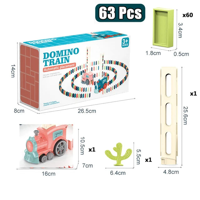 Kids Automatic Domino Train – Creative Toy for Fun and Learning