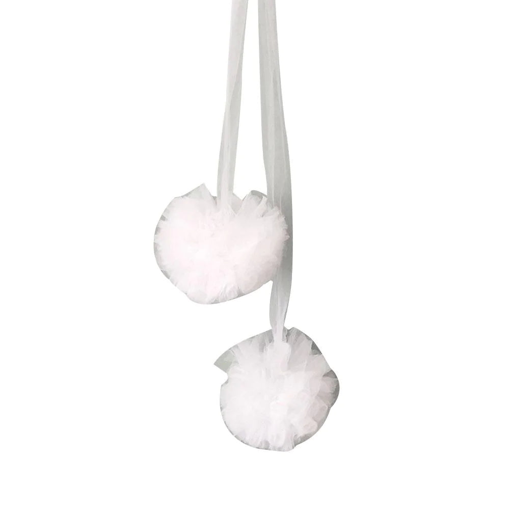 Decorative Mosquito Net with Fur Balls for Kids' Rooms