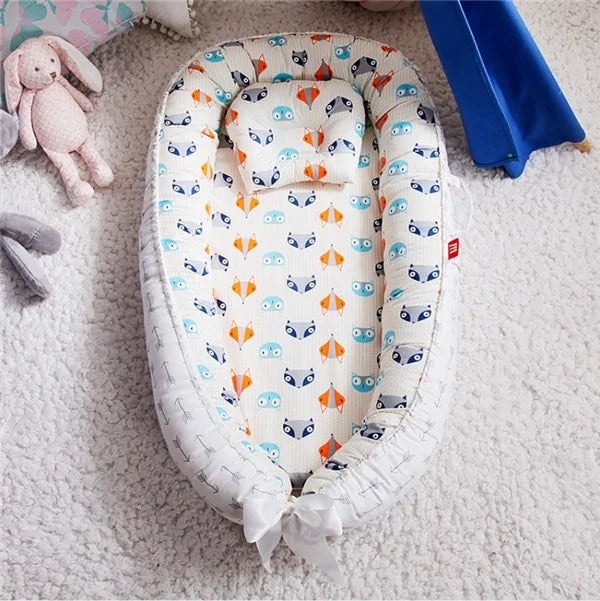 Babynest Portable Newborn Lounger - Cozy, Secure & Machine Washable