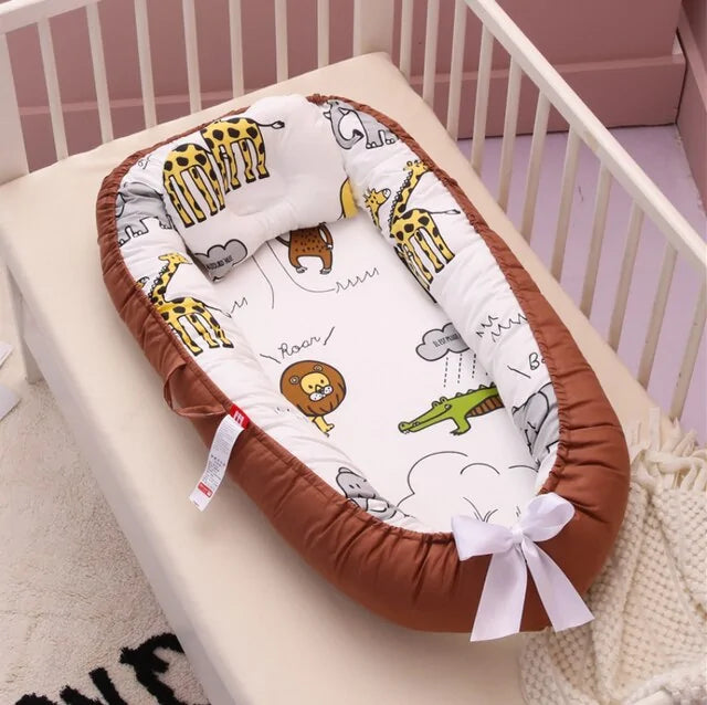 Babynest Portable Newborn Lounger - Cozy, Secure & Machine Washable