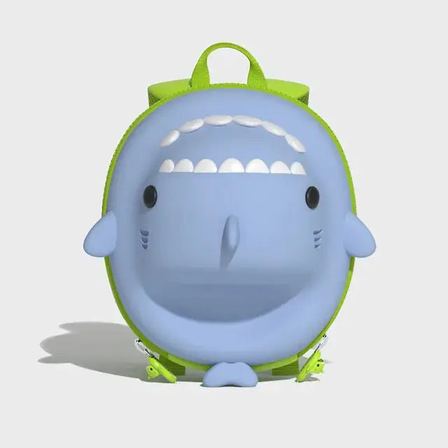 Children's Cartoon Shark Backpack – Fun, Durable, and Waterproof
