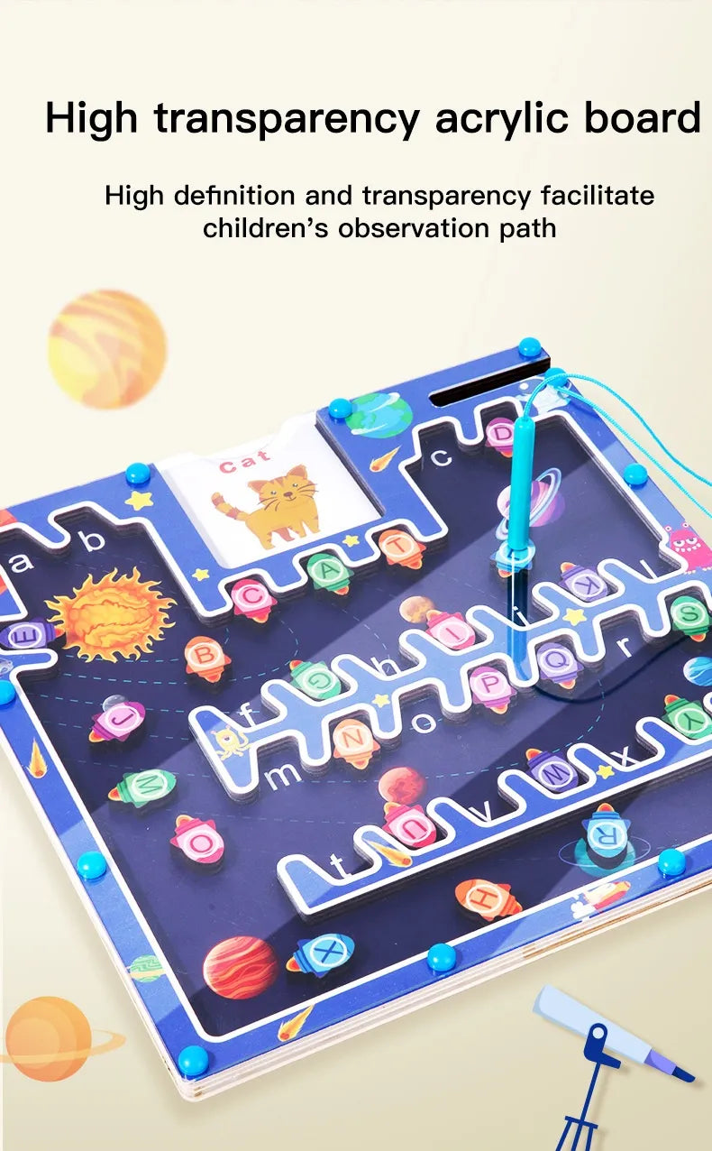 Magnetic Letters Maze Toy for Kids