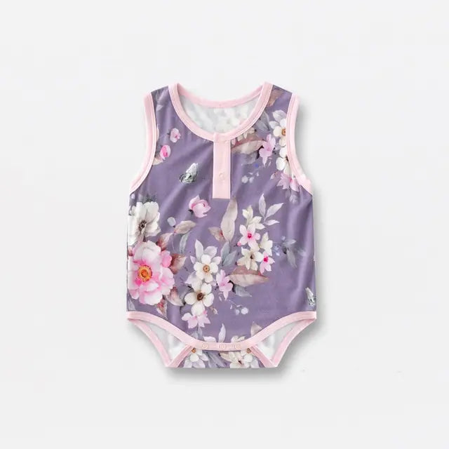 Bamboo Fiber Baby Zippered Romper – Soft, Eco-Friendly, and Comfortable for Newborns