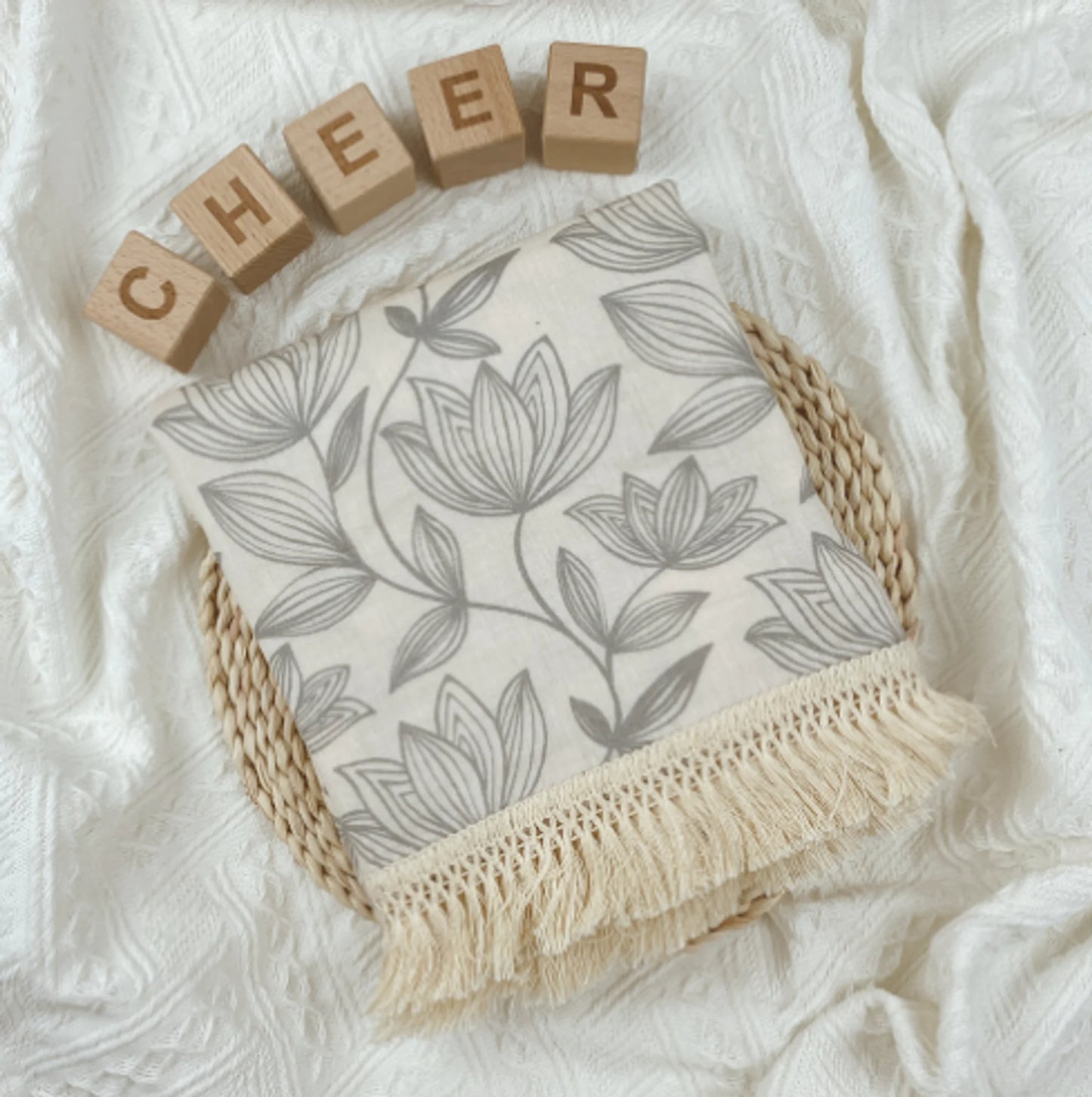 Adorable Muslin Cotton Baby Blanket - Various Designs - Size 100x120cm