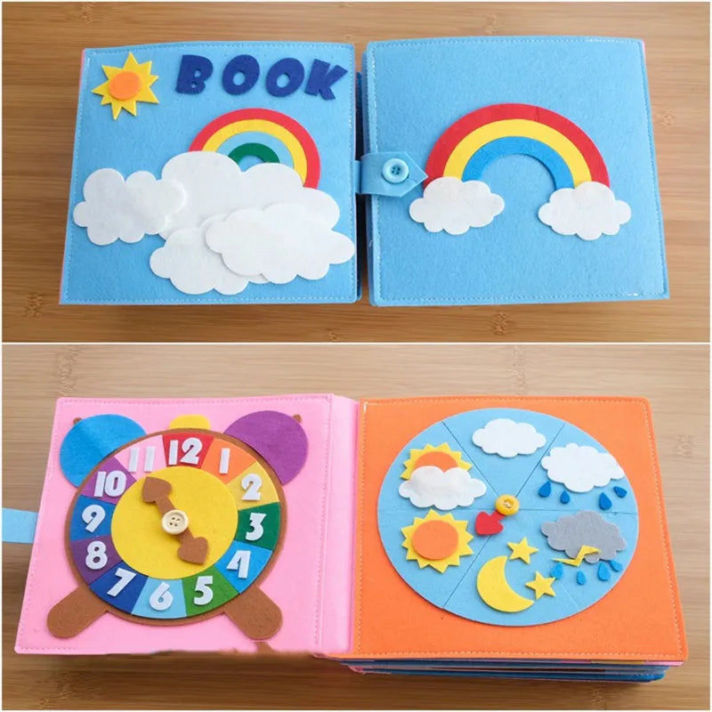 Montessori-style Felt Cloth Book for Babies