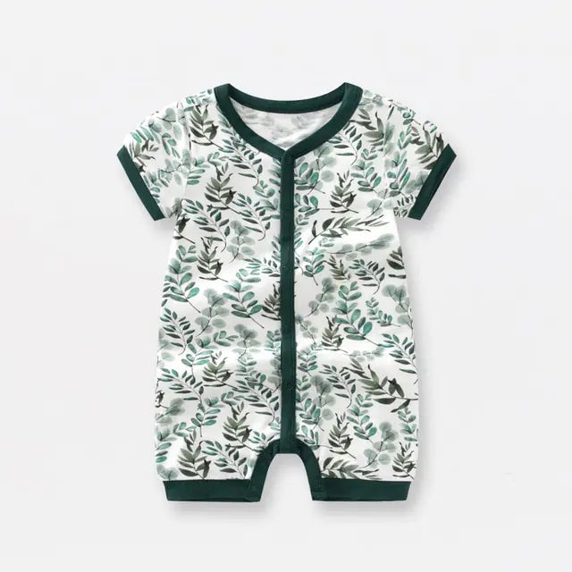 Bamboo Fiber Baby Zippered Romper – Soft, Eco-Friendly, and Comfortable for Newborns
