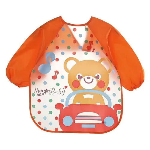 Waterproof Cartoon Baby Bibs & Burp Cloths Set