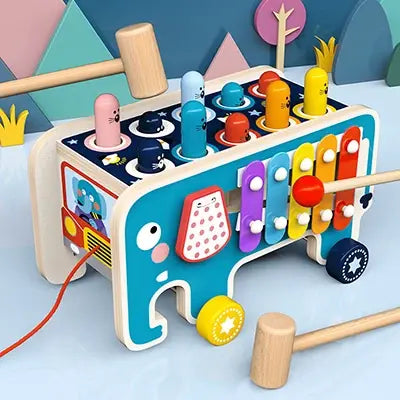 Wooden Hammer Toy for Kids – Motor Skills and Coordination Development