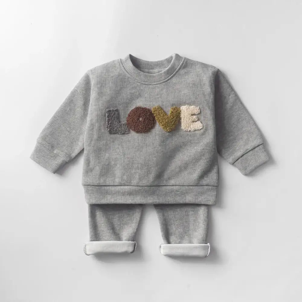100% Organic Cotton Unisex 2-Piece Set - Cozy & Stylish for Spring & Autumn