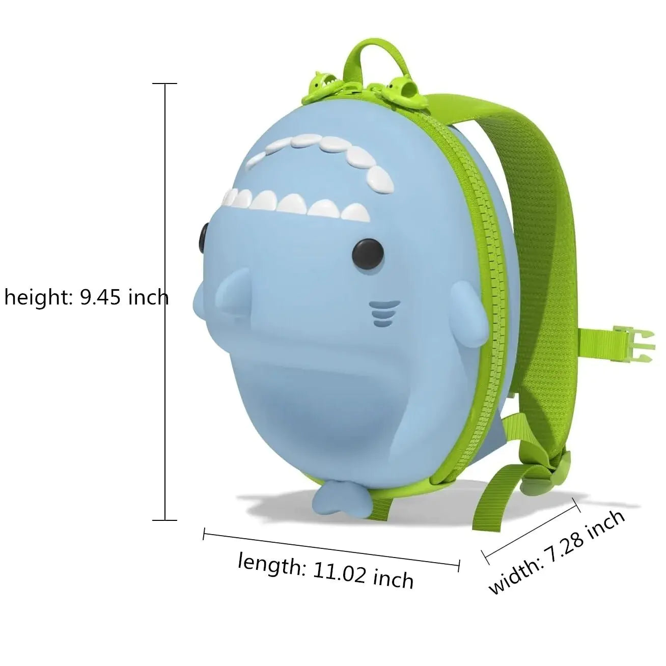 Children's Cartoon Shark Backpack – Fun, Durable, and Waterproof