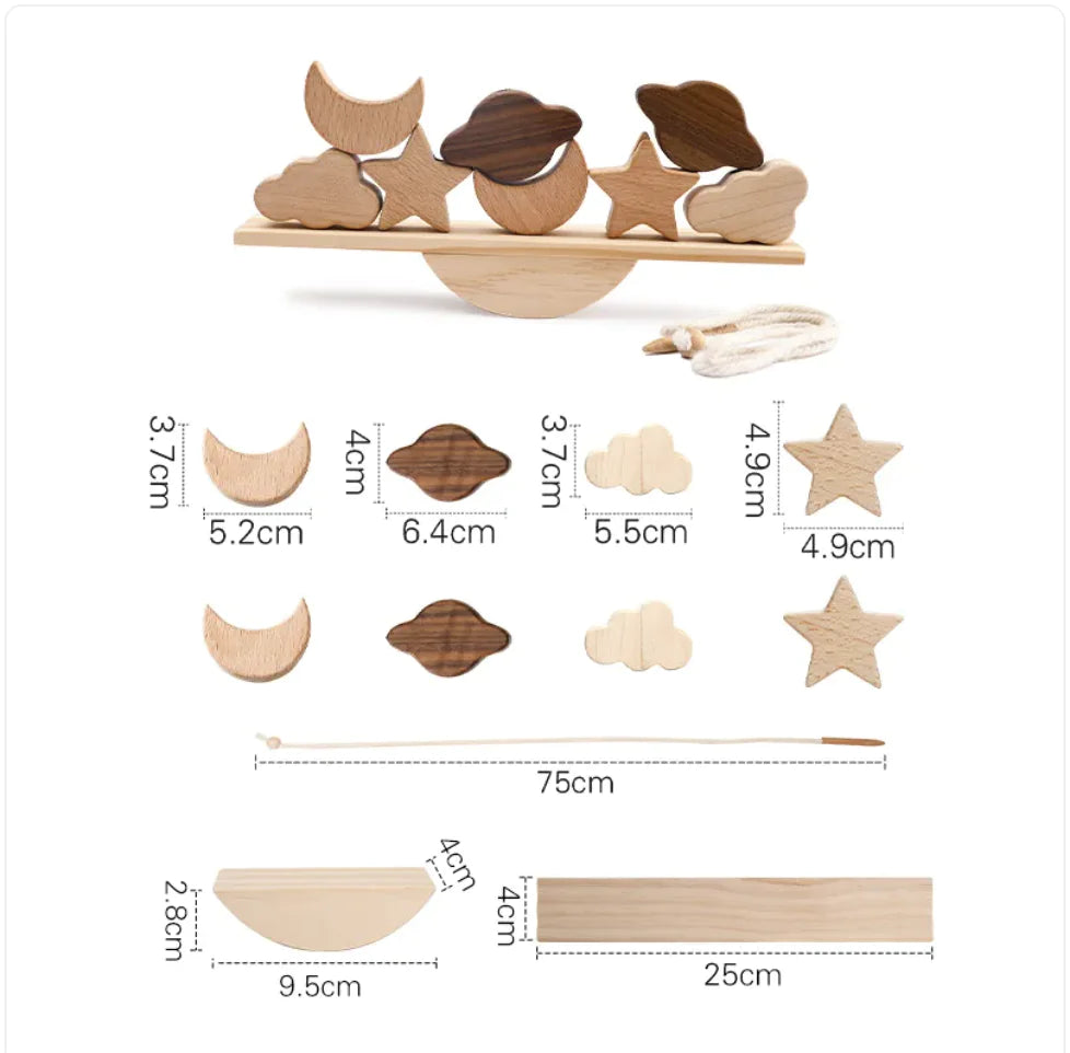 Children's Solid Wood Jenga Game – Educational Cognitive Toy