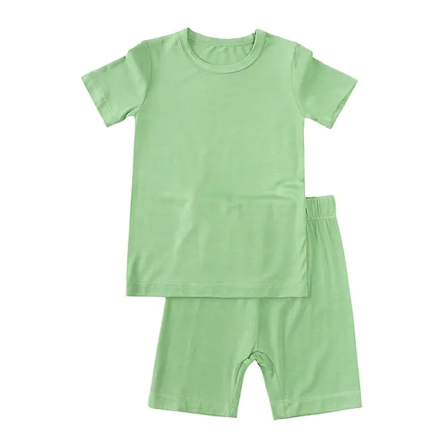 Bamboo Fiber Toddler Half-Sleeve Sleepwear – Soft, Breathable Sleepwear for Ages 9M-7T