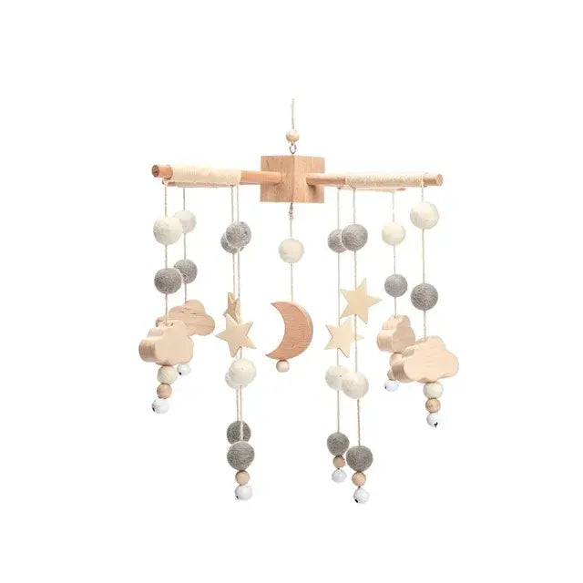 Crib Mobile Bed Bell with Calming Melodies and Rotating Characters