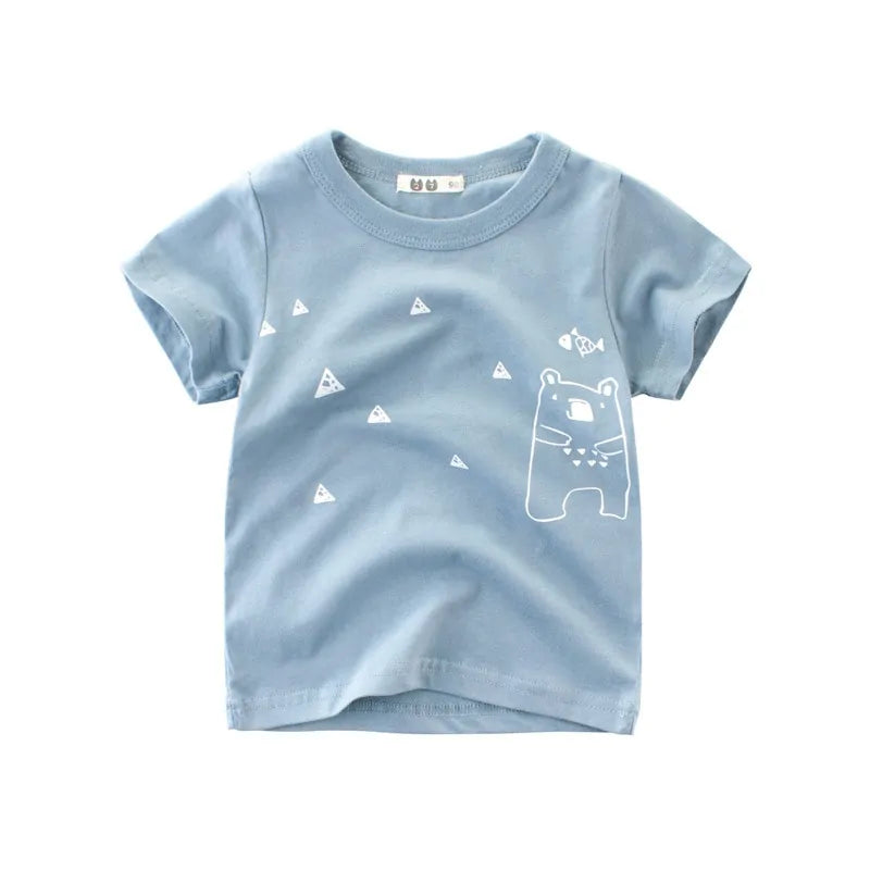 Children’s Adventure Summer Cartoon T-Shirt – Perfect for Play and Everyday Adventures