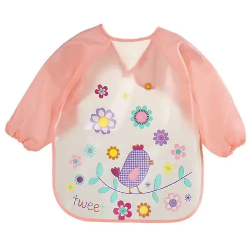 Waterproof Cartoon Baby Bibs & Burp Cloths Set