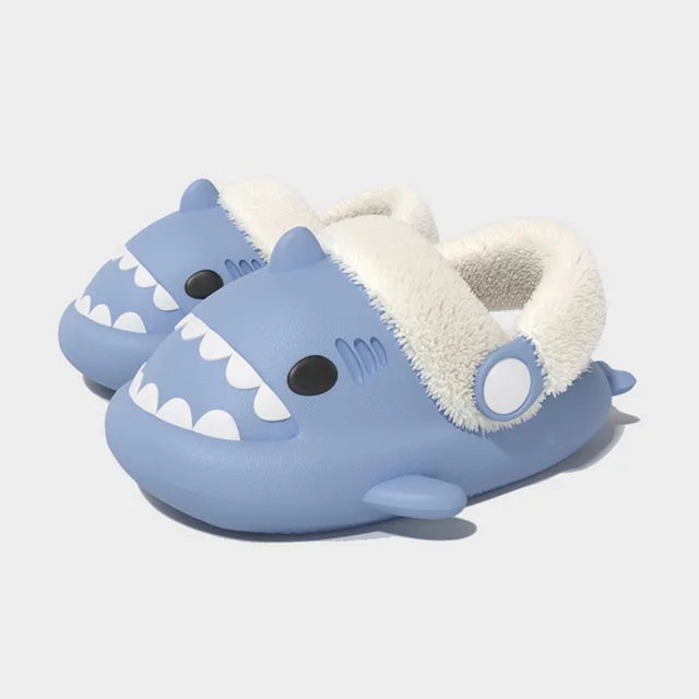 Detachable Kids Winter Shark Slippers – Warm, Cozy, and Fun