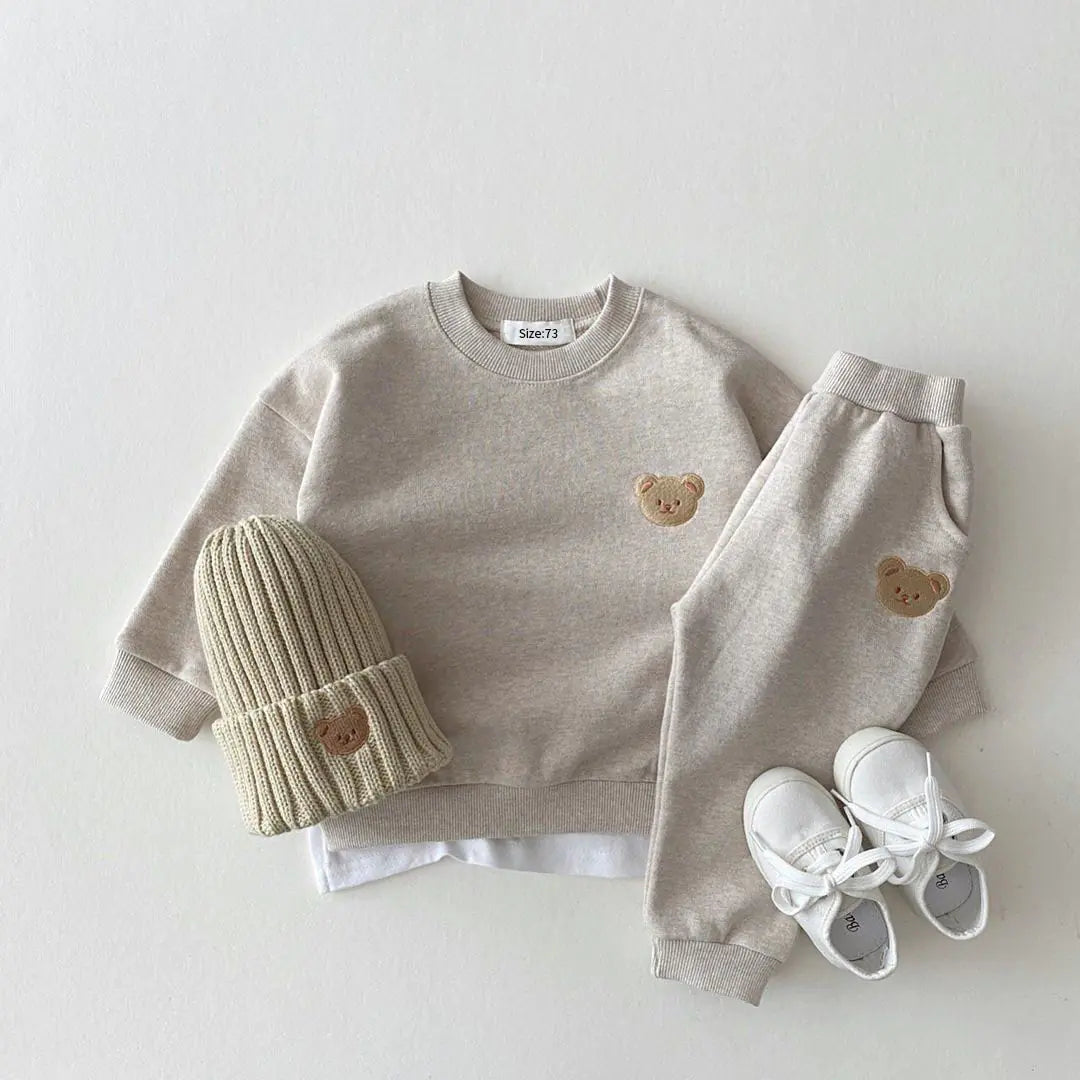Teddy Bear Fall Sweat Set for Baby & Toddler