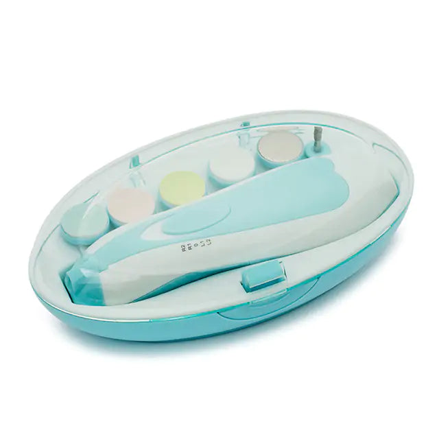Six-in-One Baby Nail Care Set - Electric Trimmer, Clippers & File