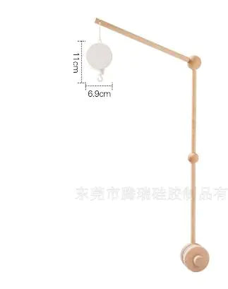 Crib Mobile Bed Bell with Calming Melodies and Rotating Characters