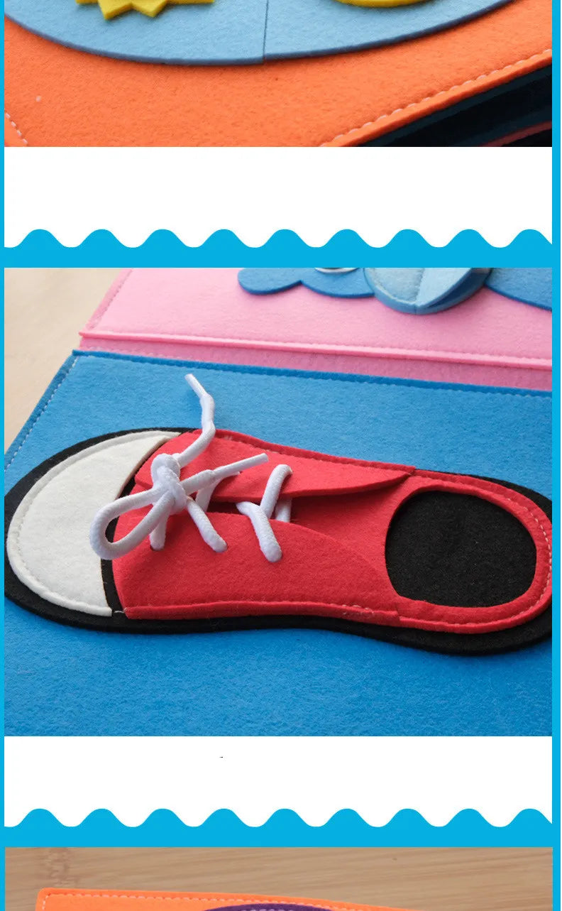 Montessori-style Felt Cloth Book for Babies