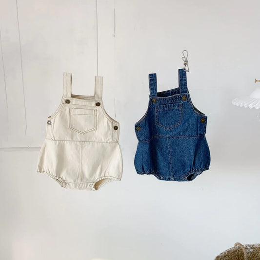 Baby Stylish Denim Triangle Overalls for Boys/Girls