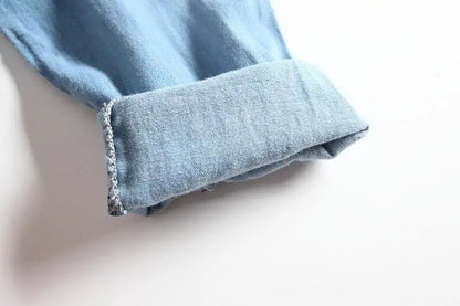 Long-Sleeve Denim Tutu Dress for Girls