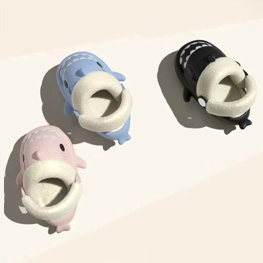 Detachable Kids Winter Shark Slippers – Warm, Cozy, and Fun