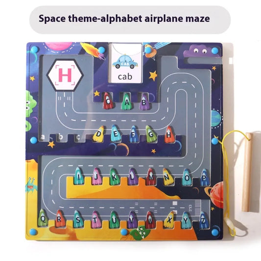 Magnetic Letters Maze Toy for Kids