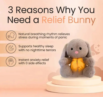 Breathing Rabbit Soothing Sensory Plush Toy for Babies