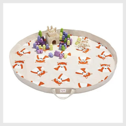 3 Sprouts Play Mat Bag with Drawstring Closure