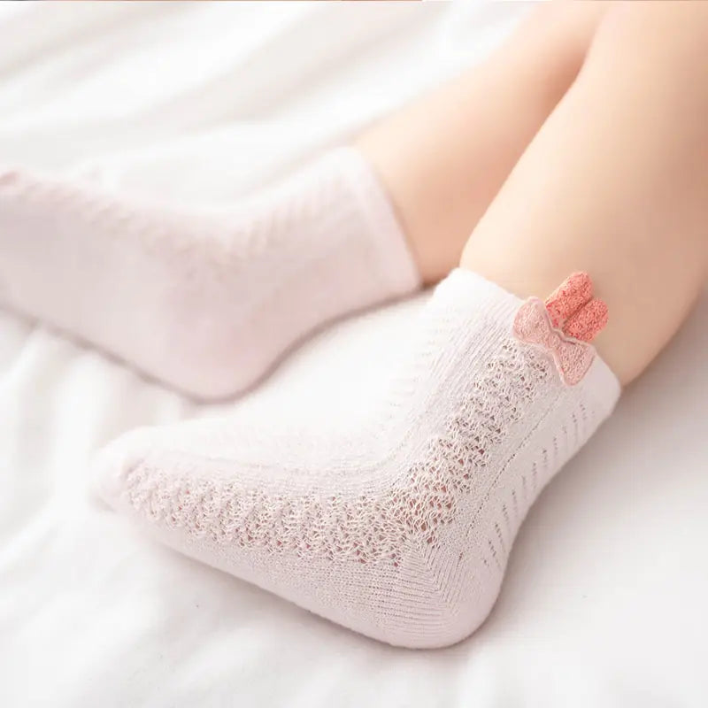 Soft Knit Baby Socks with Ears