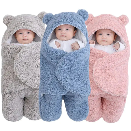 Thicken Fleece Sleeping Bags for Newborns – Cozy, Soft, and Warm