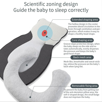 Infant Sleep Safety Comfort Pillow – Soft and Supportive for Safe Sleep