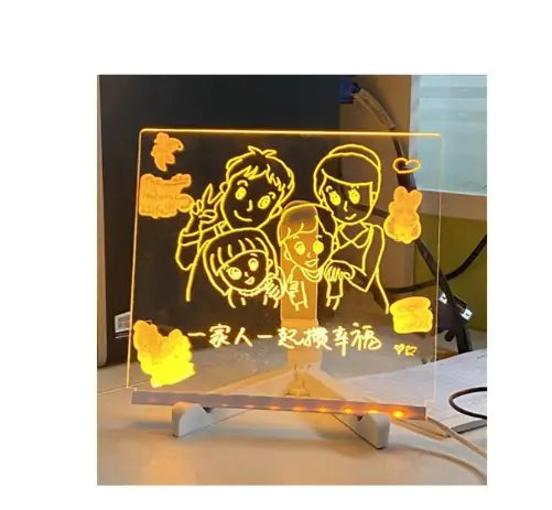 Ins Desktop DIY Luminous Message Board Light with Colorful LED for Toddlers