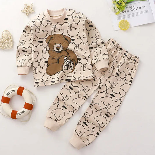 Cozy Cotton Long Johns Set – Soft, Warm & Stylish for Kids
