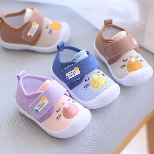 Baby Learning to Walk Shoes – Fun Cartoon Design and Comfortable Low-Top Sneakers