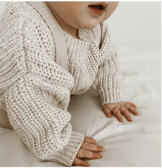 Cozy Baby Long Sleeve Pullover Sweater – Soft and Stylish for Cooler Days